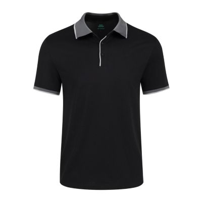 Men's Classic-Fit Cotton-Blend Pique Polo Shirt with Contrast Collar