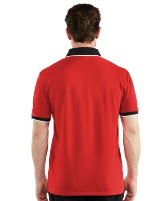 Men's Classic-Fit Cotton-Blend Pique Polo Shirt with Contrast Collar