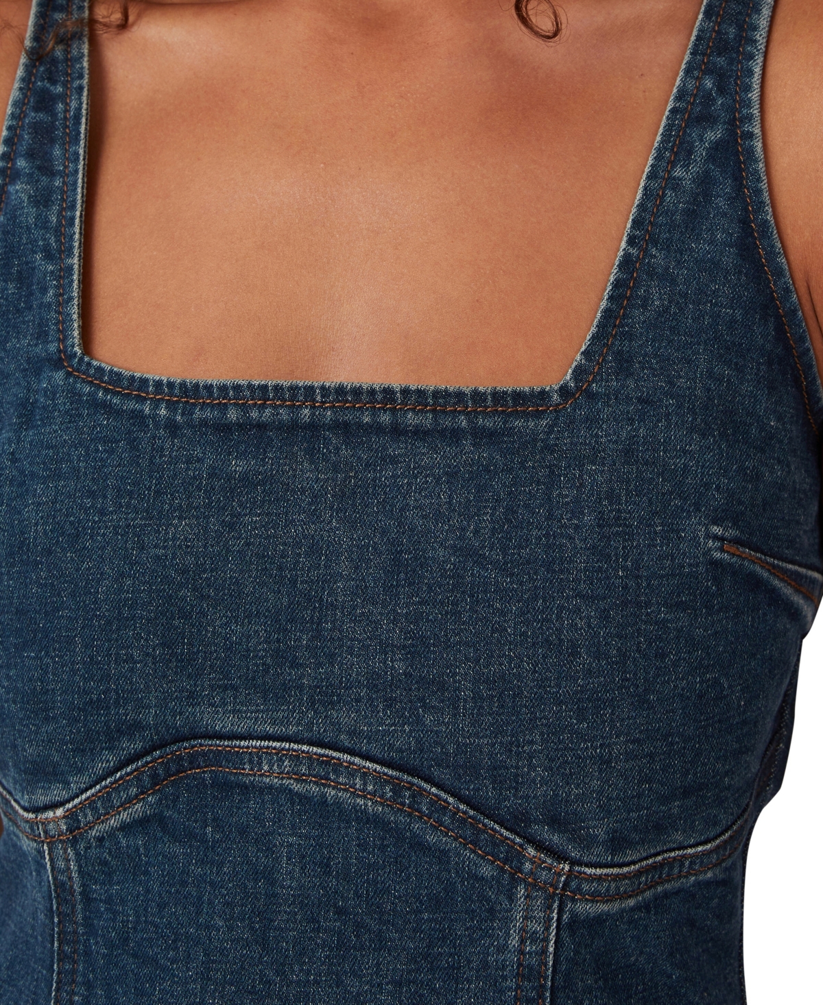 Shop Cotton On Women's Sloan Denim Maxi Dress In Blue