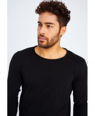 Men's Slim Fit CrewNeck Long T-Shirt | Classic Stylish Longsleeve Round Neck