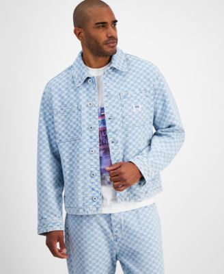 Hugo Boss - Men's Magaro Denim Check Button-Front Jacket