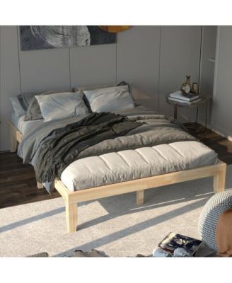 Queen Size 14 Inch Wooden Bed Mattress Frame