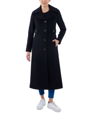 Anne Klein - Women's Single-Breasted Maxi Coat
