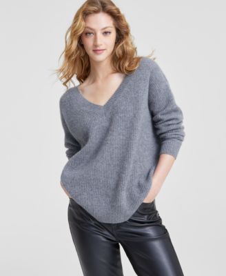 Charter Club popular V-neck Cashmere Sweater, Petite