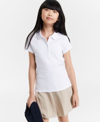 Big Girls Uniform Short Sleeve Polo Shirt
