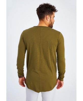 Men's Slim Fit CrewNeck Long T-Shirt | Classic Stylish Longsleeve Round Neck