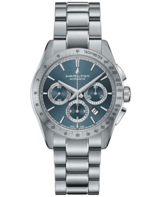 Hamilton - Men's Swiss Automatic Chronograph Jazzmaster Performer Stainless Steel Bracelet Watch 42mm