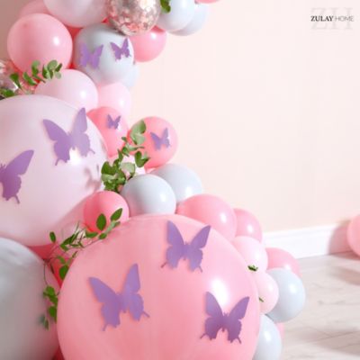 3D Removable Butterfly Wall Decor with 3 Wing Designs - 24pcs