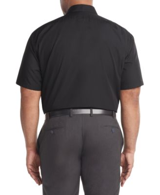 Men's Big & Tall Poplin Short Sleeve Dress Shirt