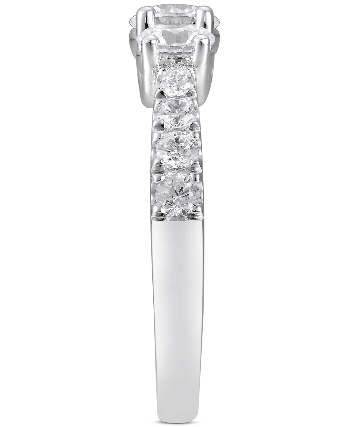 Diamond Three Stone Engagement Ring (2 ct. t.w.) in 14k- White Gold