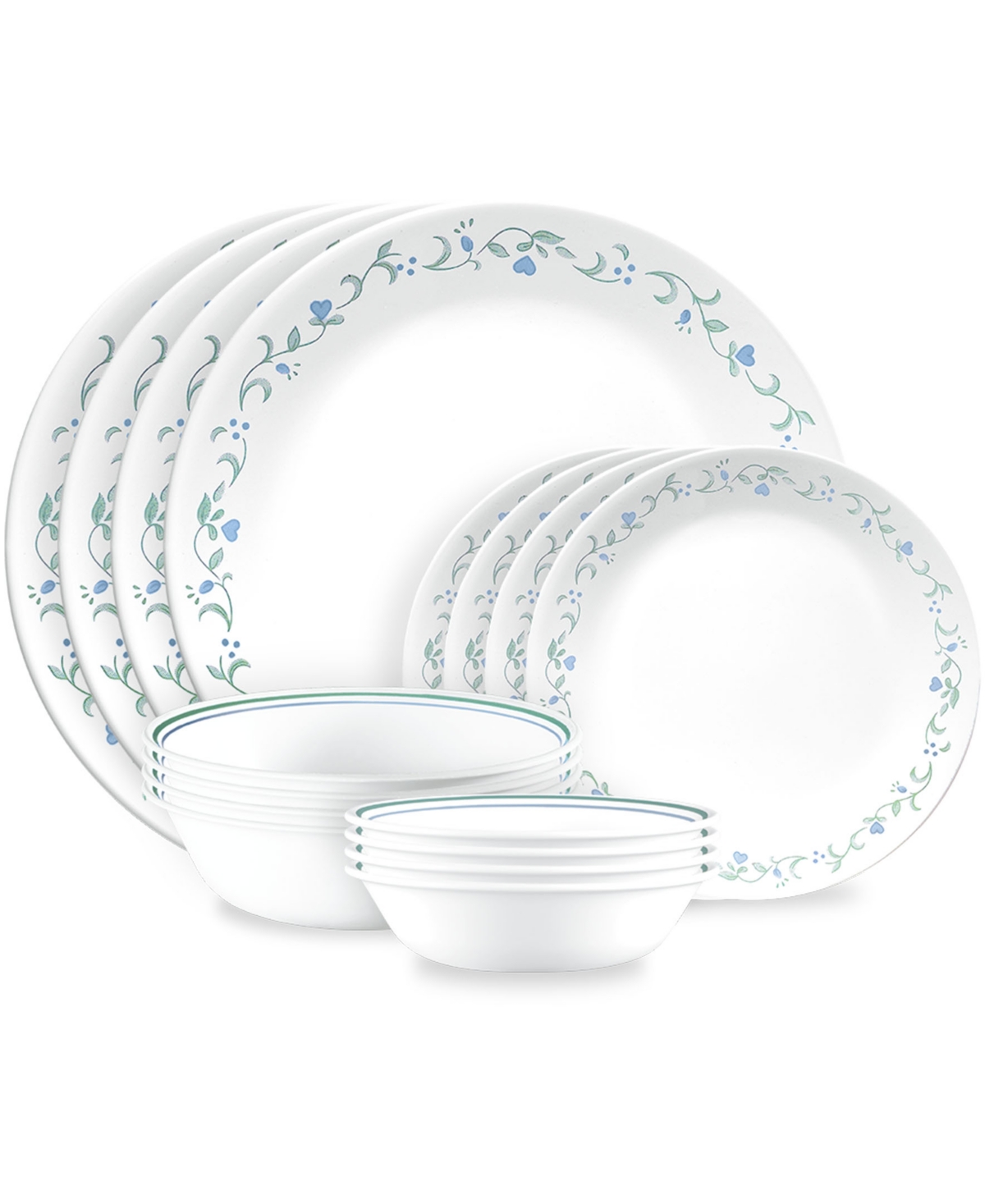 Country Cottage 16-pc Dinnerware Set, Service for 4 - White