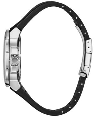 Citizen Eco-Drive Men's Black Polyurethane Strap Watch 46mm