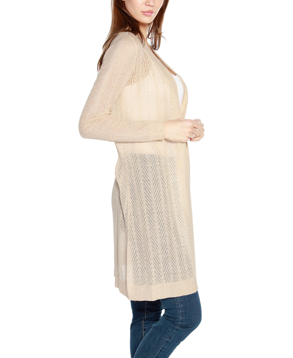 Shop Belldini Women's Lightweight Duster Cardigan Sweater In Htroatml