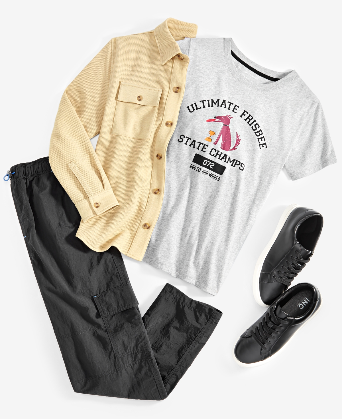 Epic Threads Little & Big Boys Nylon Cargo Pants with Reinforced Knees
