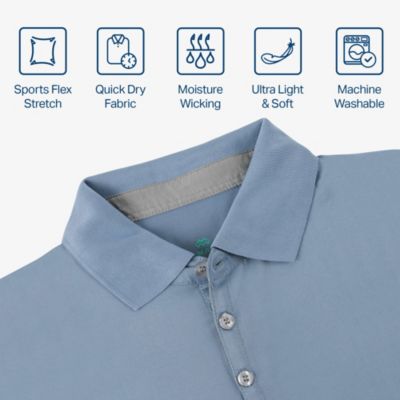 Men's Designer Golf Polo Shirt Plus Size - 3 Pack