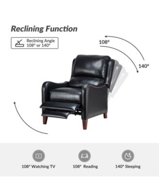 1 piece Leather Pushback Recliner chair