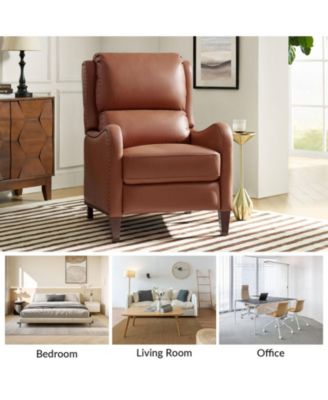 1 piece Leather Pushback Recliner chair