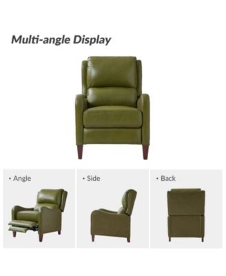 1 piece Leather Pushback Recliner chair