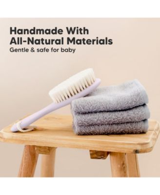 Baby Hair Brush, Oval Cradle Cap Brush, Soft Baby Brush for Infant, Newborn Hairbrush for Girls, Boys, Baby Scalp Brush