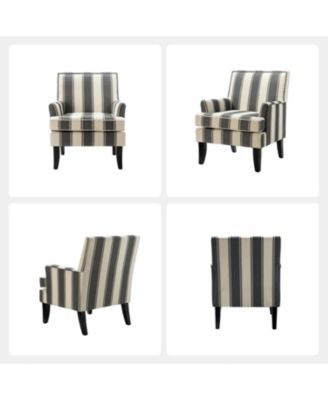 Herrera Classic Upholstered Armchair with Nail Head Trim