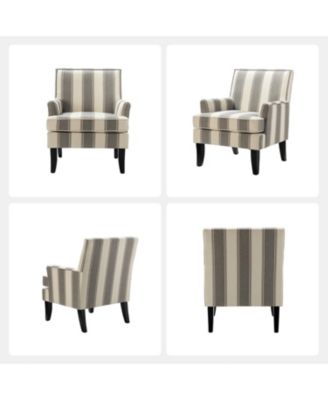 Herrera Classic Upholstered Armchair with Nail Head Trim