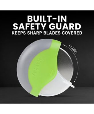 Razor Sharp Stainless Steel Pizza Wheel Cutter With Protective Blade Guard