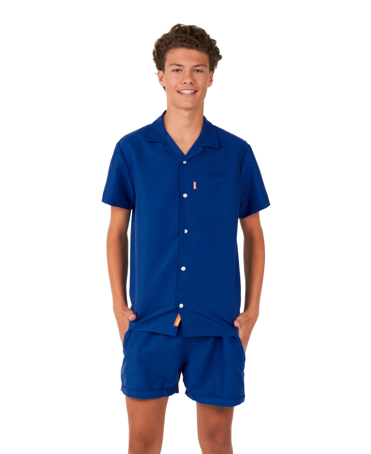 Shop Opposuits Big Boys 2 Pc Summer Shirt And Shorts Set In Navy
