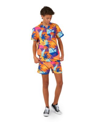 Big Boys 2 Pc Summer Shirt and Shorts Set