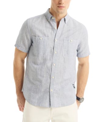 Nautica - Men's Classic-Fit Stripe Button-Down Shirt