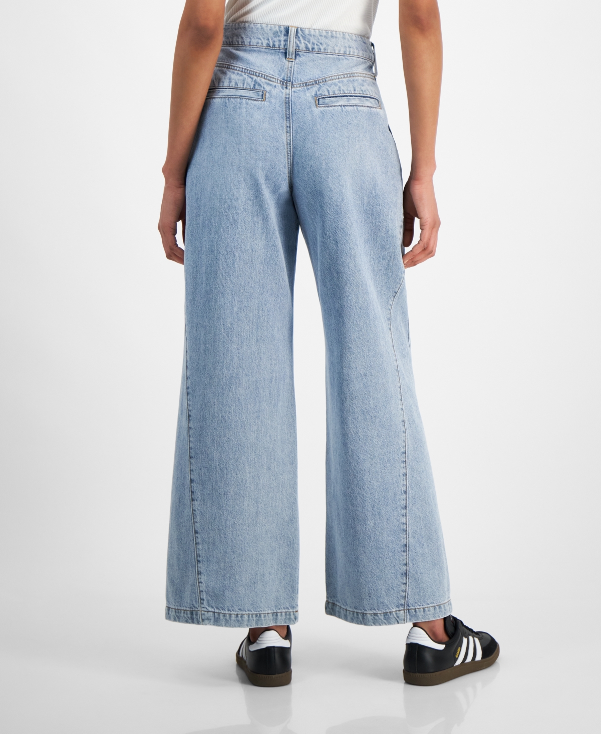 And Now This Women's High-Rise Pleat Front Wide-Leg Jeans, Created for Macy's