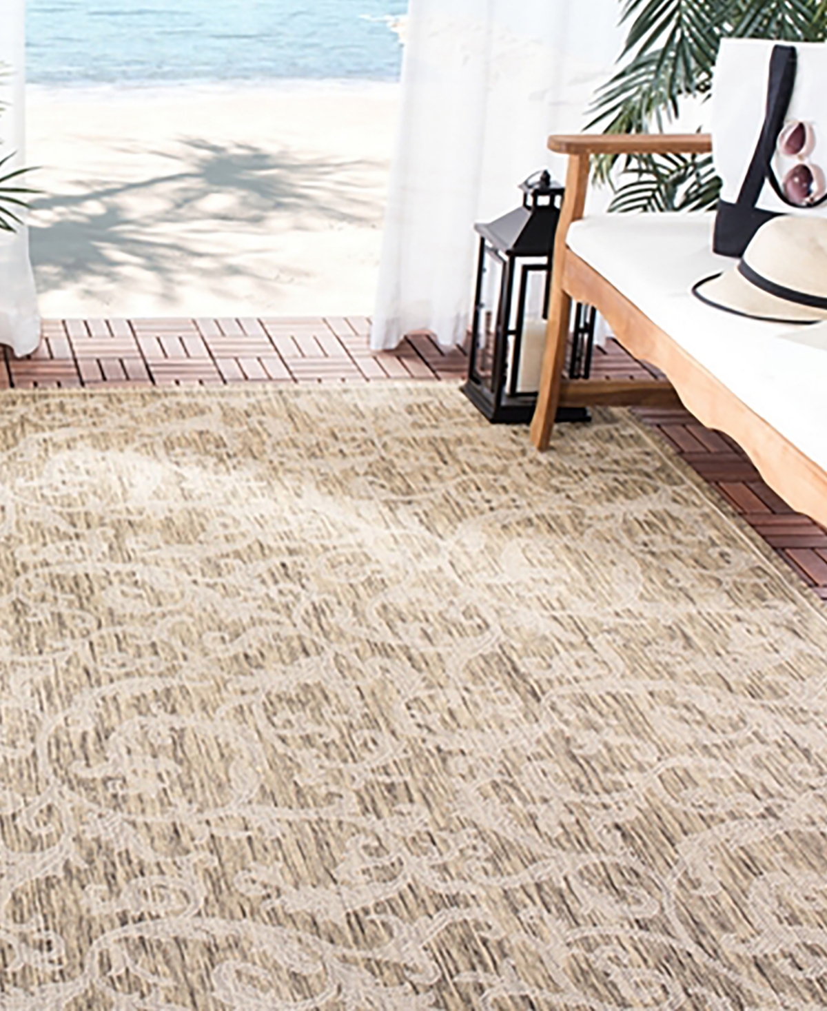 Safavieh Courtyard CY2653and Natural 5'7