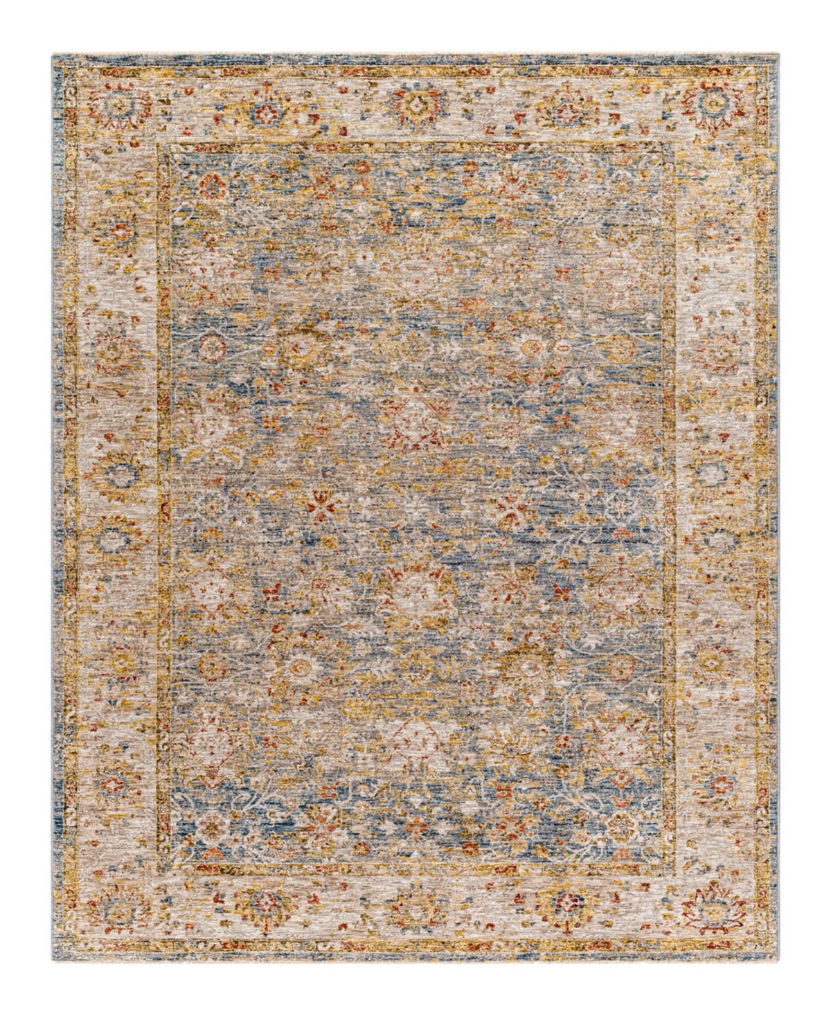 Surya Mona Lisa Mni-2313 7'10x10'3 Area Rug In Rust-denim