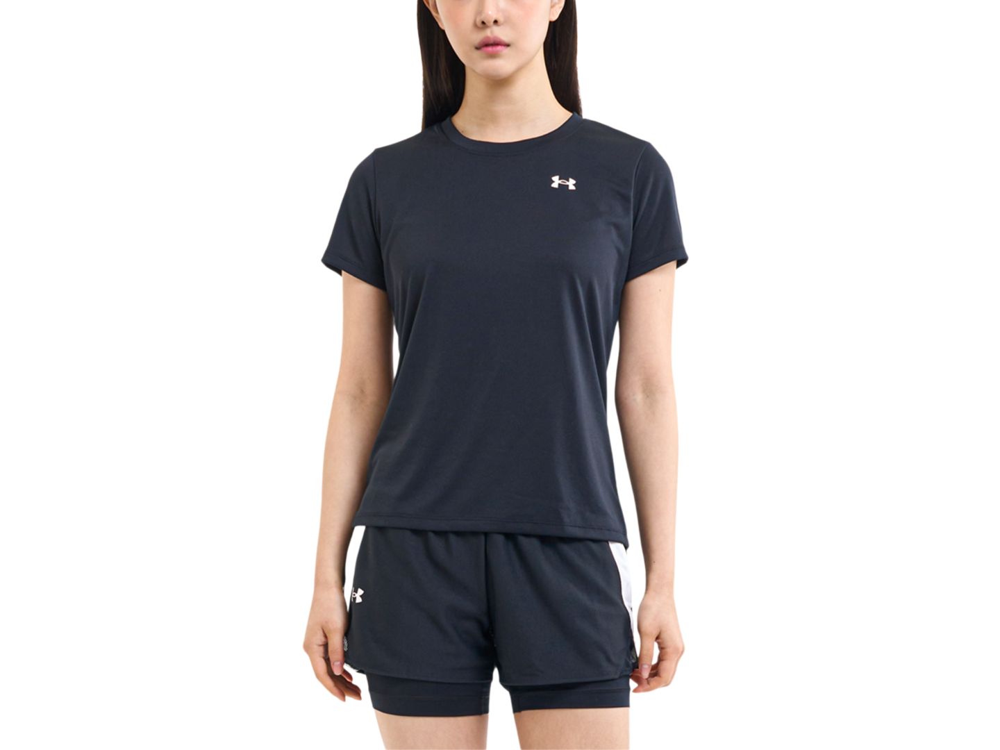 Женская футболка Under Armour UA Tech Short-Sleeve T-Shirt, цвет: Чёрный — фото 1