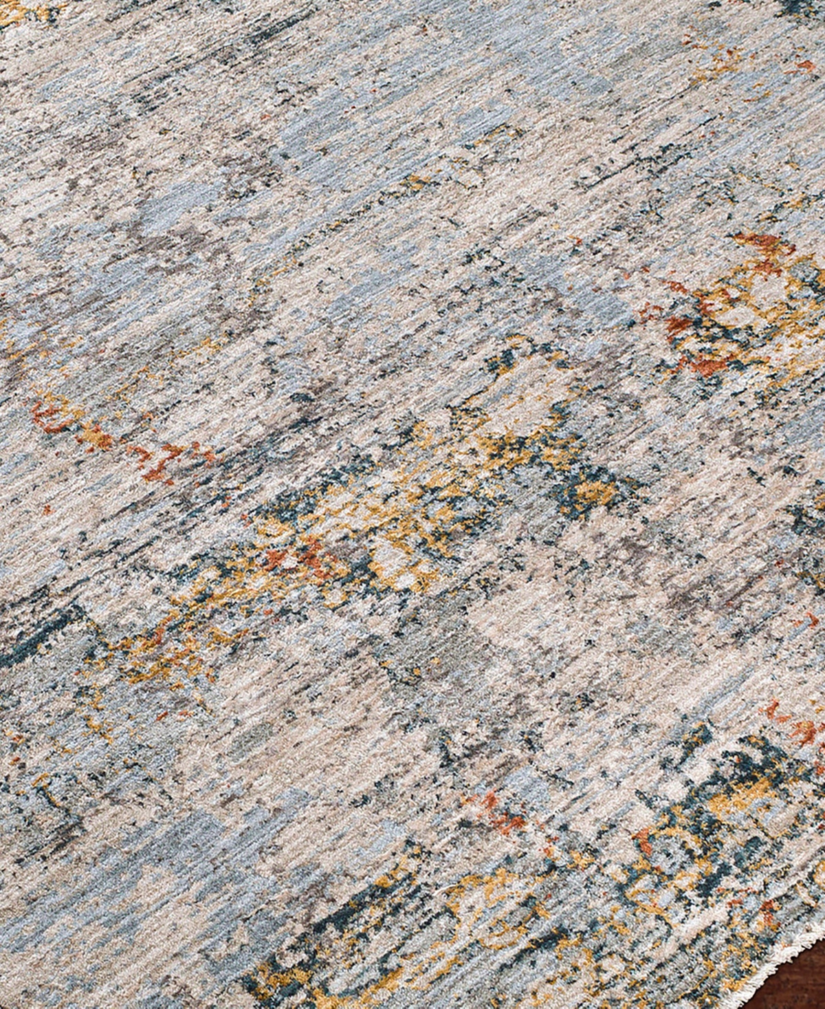 Livabliss Laila Laa-2300 2'7x10' Runner Area Rug - Gray- Blue