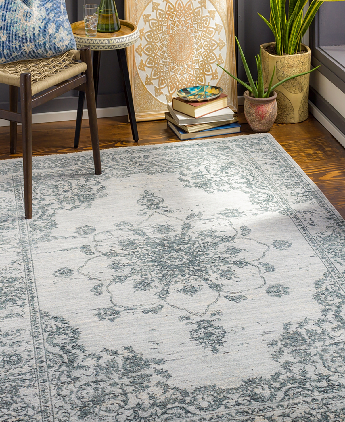 Surya Laila Laa-2301 7'10x10'3 Area Rug In Navy