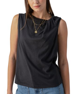Sanctuary - Women's Sun's Out Cotton Knotted Sleeveless Tee