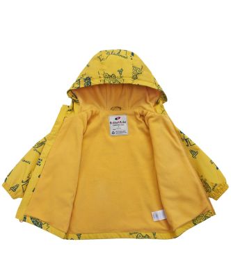Toddler Boys Fleece Lined Windbreaker Rain Jacket
