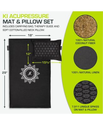 Ki Acupressure Mat, Pillow and Carrier Bag Set