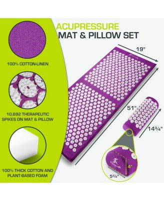 Full Body Acupressure Mat and Pillow Set