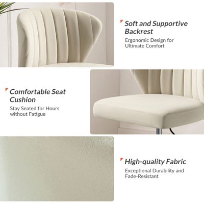 VEBREDA High Adjustable Back Executive Office Chair with Armrest-Brown