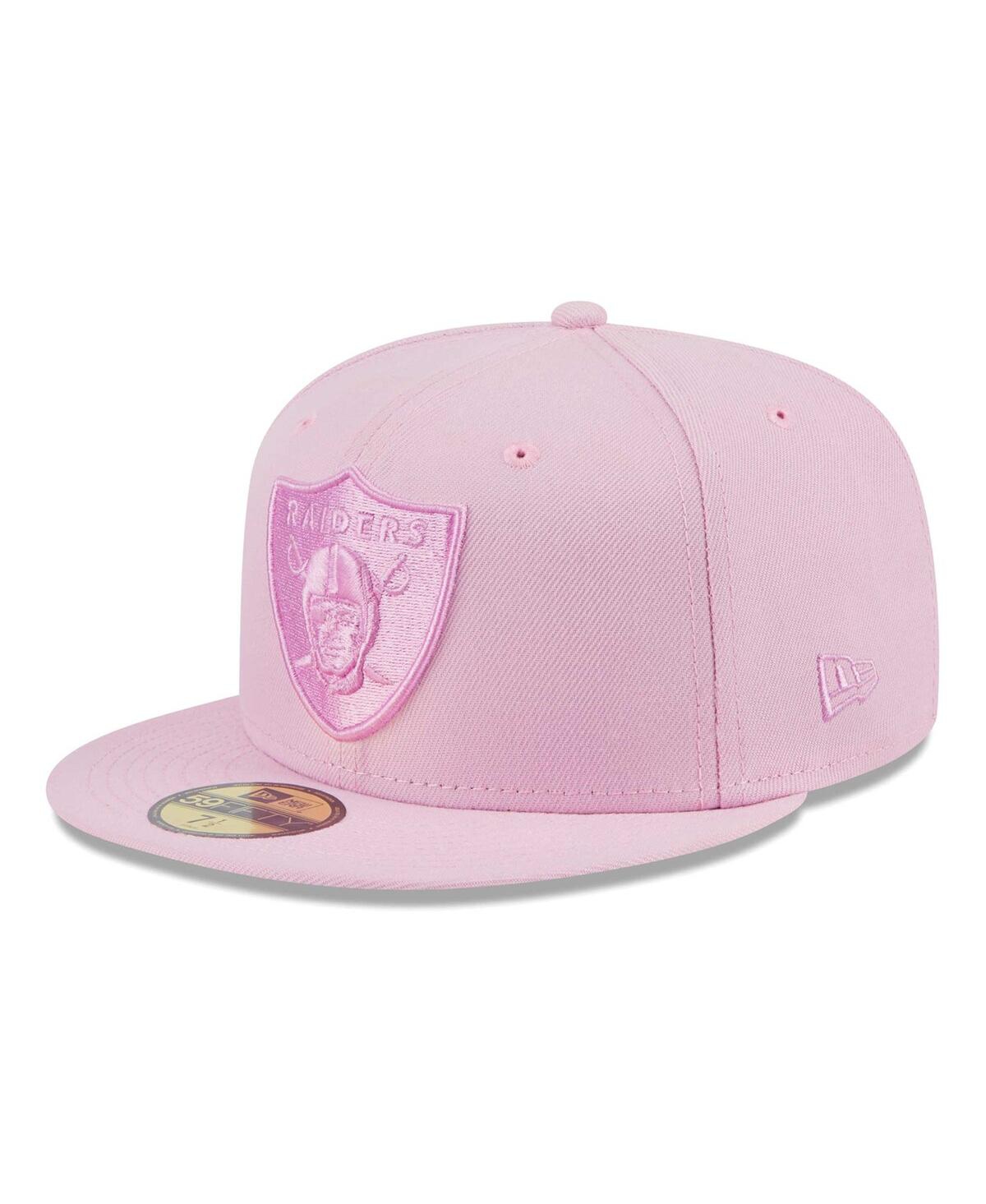 Shop New Era Men's Pink Las Vegas Raiders Color Pack 59fifty Fitted Hat