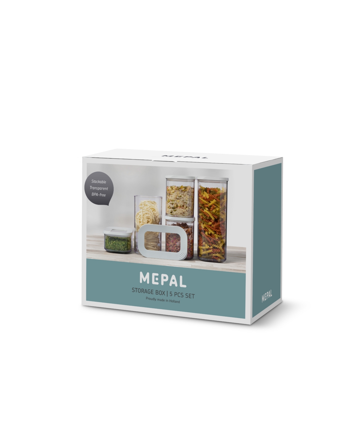 Shop Mepal Modula 5pc. Storage Box Set In White