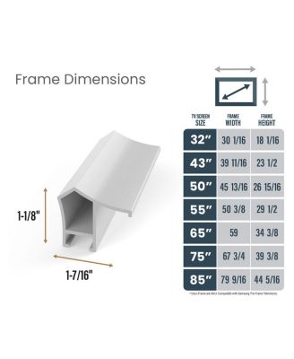 50" Alloy Prismatic Frame for Samsung The Frame and Frame Pro TV 2021-2026
