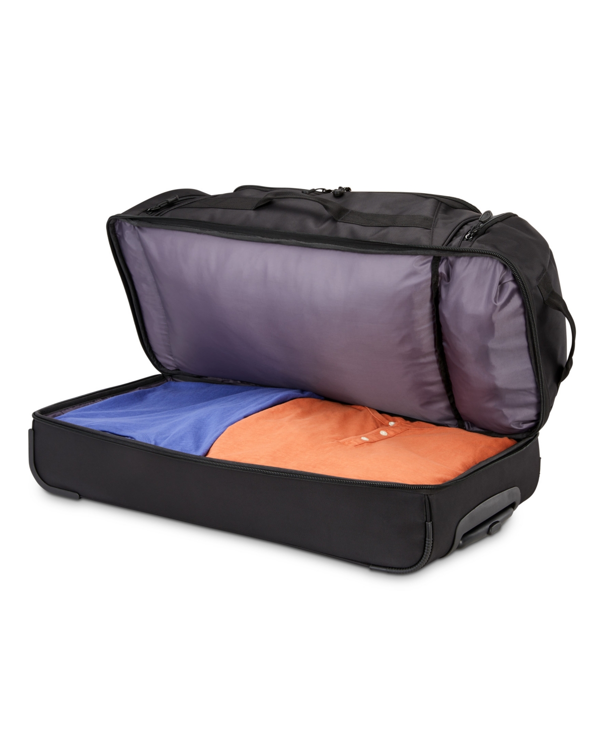 High Sierra Large Wheeled Duffel In Black