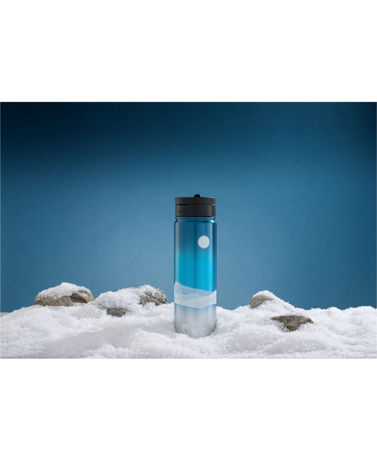 Shop Joyjolt Star Wars Destinations Collection Hoth Vacuum Insulated Water Bottle In Blue