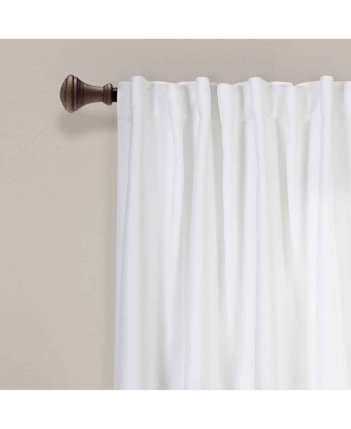 Lush Decor Zuri Flora Light Filtering Window Curtain Panels