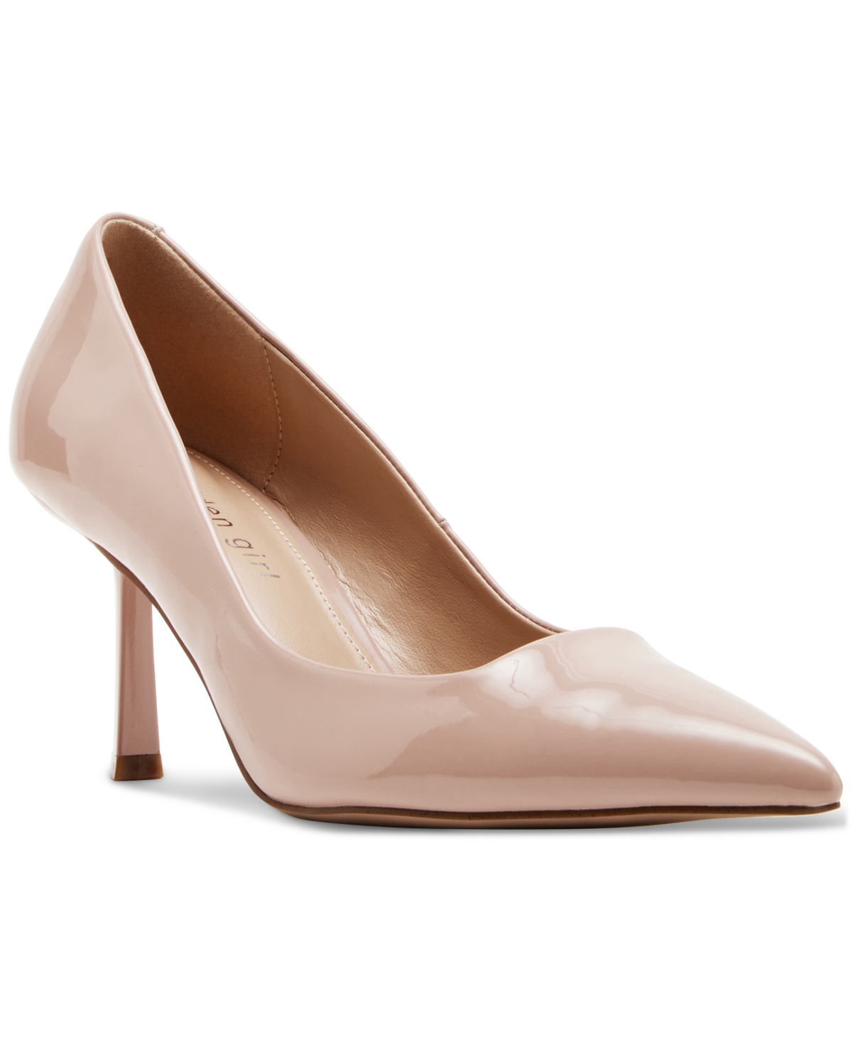 Brynnn Slip-On Pointed-Toe Pumps - Nude Patent