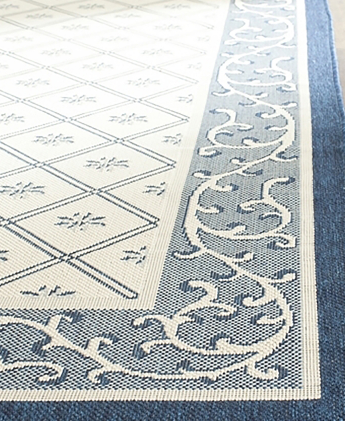 Safavieh Courtyard CY7427and Navy Sisal Weave Outdoor Area Rug -/ Na