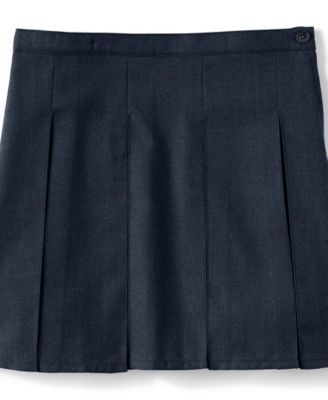 Big Girls Box Pleat Skirt Top of Knee