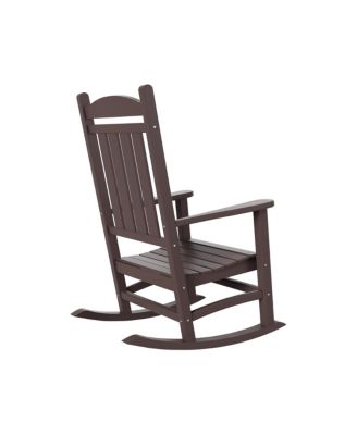 All-Weather Outdoor Patio Poly Classic Porch Rocking Chair